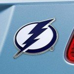 FANMATS 25110 Tampa Bay Lightning 3D Color Metal Emblem, Diecut Team Logo Auto Emblem