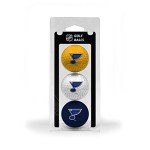 Team Golf NHL St Louis Blues 3 Golf Ball Pack Regulation Size Golf Balls, 3 Pack, Full Color Durable Team Imprint