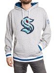 Calhoun NHL Surf & Skate Mens Muskoka Team Striped Premium Pullover Hoodie (Seattle Kraken, Large)