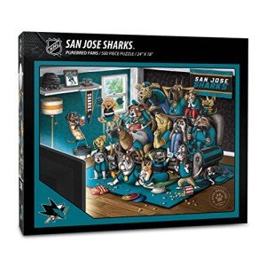 YouTheFan NHL San Jose Sharks Purebred Fans 500pc Puzzle - A Real Nailbiter