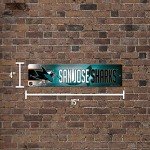 Rico Industries HSN9101 Plastic Street Sign , San Jose Sharks