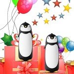 TOMLFF Penguin Stainless Steel Vacuum Thermos Travel Mug Tea Water Bottle Coffee Flask (Black)