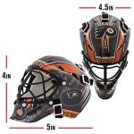 Franklin Sports Philadelphia Flyers NHL Team Logo Mini Hockey Goalie Mask with Case - Collectible Goalie Mask with Official NHL Logos and Colors