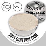 Franklin Sports Chicago White Sox MLB Team Baseball - MLB Team Logo Soft Baseballs - Toy Baseball for Kids - Great Decoration for Desks and Office
