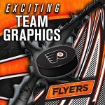 Franklin Sports Philadelphia Flyers NHL Team Logo Mini Hockey Goalie Mask with Case - Collectible Goalie Mask with Official NHL Logos and Colors