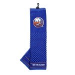 Team Golf NHL New York Islanders Embroidered Golf Towel Embroidered Golf Towel, Checkered Scrubber Design, Embroidered Logo