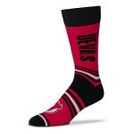 For Bare Feet NHL New Jersey Devils Unisex Go Team Dress Sock Team Color OSFM