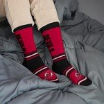 For Bare Feet NHL New Jersey Devils Unisex Go Team Dress Sock Team Color OSFM