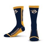 For Bare Feet NHL NASHVILLE PREDATORS MVP Crew Sock Team Color Large