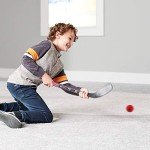 Franklin Sports New Jersey Devils NHL Mini Hockey Stick Set - NHL Team Knee Hockey Stick and Ball Set - Two Players - Great Toy for Kids