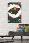 Trends International NHL Minnesota Wild - Maximalist Logo 23 Wall Poster, 34L x 22.4W, Unframed Version