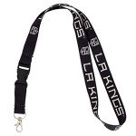 Desert Cactus Los Angeles LA Kings NHL National Hockey League Car Keys ID Badge Holder Lanyard Keychain Detachable Breakaway Snap Buckle (Lanyard 1 - Black)