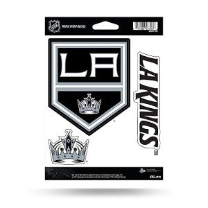 Rico Industries NHL Los Angeles Kings Triple Spirit Stickers Triple Sticker Sheet, 8 x 5.75