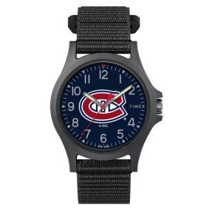 Timex Men's NHL Pride 40mm Watch – Montreal Canadiens with Black FastWrap Strap