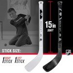 Franklin Sports Los Angeles Kings Mini Hockey Set - Knee Hockey Goal, Ball, & 2 Hockey Stick Combo Set - Mini Goal Net - NHL Official Hockey Set , 28" x 20" x 12"