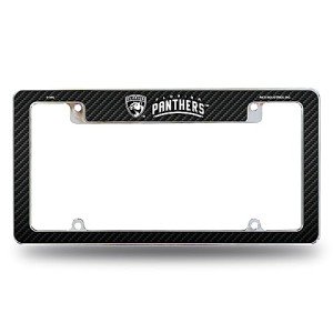 Rico Industries NHL Florida Panthers Black 12" x 6" Chrome All Over Automotive License Plate Frame for Car/Truck/SUV
