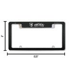 Rico Industries NHL Florida Panthers Black 12" x 6" Chrome All Over Automotive License Plate Frame for Car/Truck/SUV