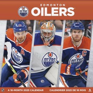 2025 NHL Edmonton Oilers Wall Calendar (Bilingual French) (English and French Edition)