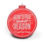YouTheFan NHL Detroit Red Wings 3D Logo Series Ornament, team colors, Christmas