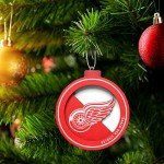 YouTheFan NHL Detroit Red Wings 3D Logo Series Ornament, team colors, Christmas