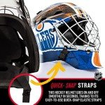 Franklin Sports Edmonton Oilers Goalie Mask - Team Graphic Goalie Face Mask - GFM1500 Only for Ball & Street - NHL Official Licensed Product