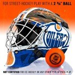Franklin Sports Edmonton Oilers Goalie Mask - Team Graphic Goalie Face Mask - GFM1500 Only for Ball & Street - NHL Official Licensed Product