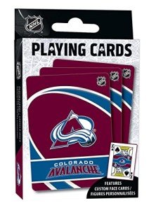 MasterPieces Family Games - NHL Colorado Avalanche Playing Cards - Officially Licensed Playing Card Deck for Adults, Kids, and Family
