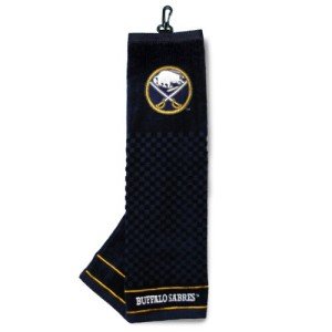 Team Golf NHL Buffalo Sabres Embroidered Golf Towel Embroidered Golf Towel, Checkered Scrubber Design, Embroidered Logo
