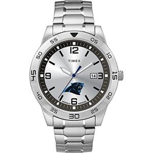 Timex Tribute Men's NFL Citation 42mm Watch – Carolina Panthers with Stainless Steel Expansion Band