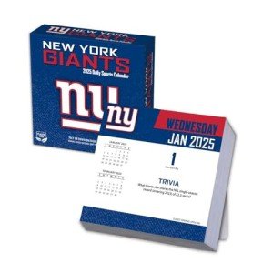 Turner Sports New York Giants 2025 Box Calendar (25998053050)