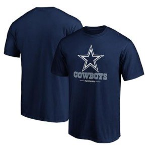 FOCO Dallas Cowboys NFL Men's Official Sideline Game Day Performance T-Shirt (US, Alpha, Large, Regular, Regular, Dallas Cowboys - Navy)