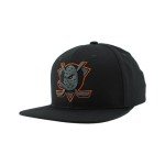 ZHATS Standard NHL Officially Licensed Adjustable Snapback Hat Flat Bill Z11 Black Element, One Size