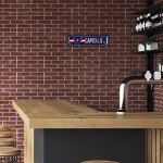 Rico Industries NHL Washington Capitals Home Décor Metal Street Sign (4" x 15") - Great for Home, Office, Bedroom, & Man Cave - Made,Silver