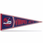 Rico Industries NHL Hockey Winnipeg Jets Retro 12" x 30" Felt Wall Décor Pennant - Great for Home/Bed Room/Man Cave Décor