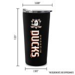 Rico Industries NHL Hockey Anaheim Ducks 18oz Soft Touch, Easy Grip Tumbler