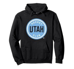 Utah Hockey Club Icon Black Officially Licensed Pullover Hoodie