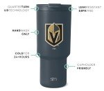 Simple Modern Officially Licensed NHL Vegas Golden Knights 30 oz Tumbler with Flip Lid and Straws | Hockey Insulated Cup Stainless Steel | Gifts for Men Women | Trek Collection | Vegas Golden Knights