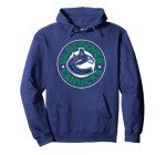 Vancouver Canucks Symbol Navy Blue Officially Licensed Pullover Hoodie