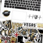30 PCS Vegas American Golden Knights Hockey Stickers for Water Bottle, Laptop, Bicycle, Computer, Motorcycle, Travel Case, Car Decal Decoration Sticker
