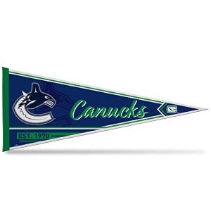 Rico Industries NHL Hockey Vancouver Canucks Classic 12" x 30" Felt Wall Décor Pennant - Great for Home/Bed Room/Man Cave Décor