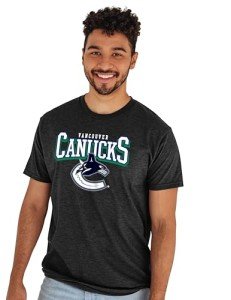 Blue 84 Standard NHL Officially Licensed T-Shirt Heathered Black