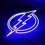 Tampa Bay Hockey Neon Sign Lightning LED Sign Ice Hockey team Decor Lightning Decor Ice Hockey Neon Sign Tampa Bay Fans Team Gifts Hockey Gifts for Sports Fans Ice Hockey Fans(ZKXD160)