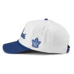 AMERICAN NEEDLE Toronto Maple Leafs NHL Roscoe Adjustable Snapback Baseball Hat, White/Royal (23008A-TML-WHRY)
