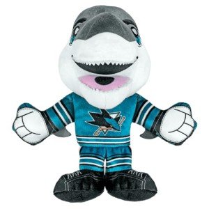 Bleacher Creatures San Jose Sharks SJ Sharkie 8" NHL Kuricha Mascot Sitting Plush - Soft Chibi Inspired Mascot