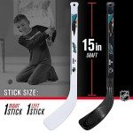 Franklin Sports San Jose Sharks Mini Hockey Knee Hockey Stick & Ball Set - 2 Stick & 2 Ball Combo Set - NHL Official Licensed Product