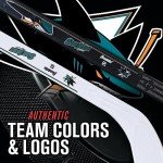 Franklin Sports San Jose Sharks Mini Hockey Knee Hockey Stick & Ball Set - 2 Stick & 2 Ball Combo Set - NHL Official Licensed Product