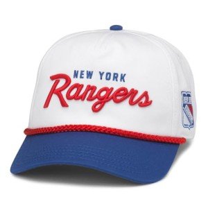 AMERICAN NEEDLE New York Rangers NHL Roscoe Adjustable Snapback Baseball Hat (23008A-NYR-WHRO)
