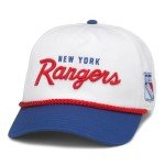 AMERICAN NEEDLE New York Rangers NHL Roscoe Adjustable Snapback Baseball Hat (23008A-NYR-WHRO)