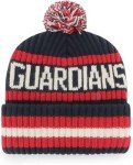 '47 MLB Unisex-Adult Primary Logo Bering Cuffed Knit Pom Beanie Hat One Size (Cleveland Guardians)