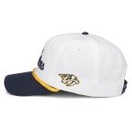 AMERICAN NEEDLE Nashville Predators NHL Roscoe Adjustable Snapback Baseball Hat (23008A-NAP-WHNV)
